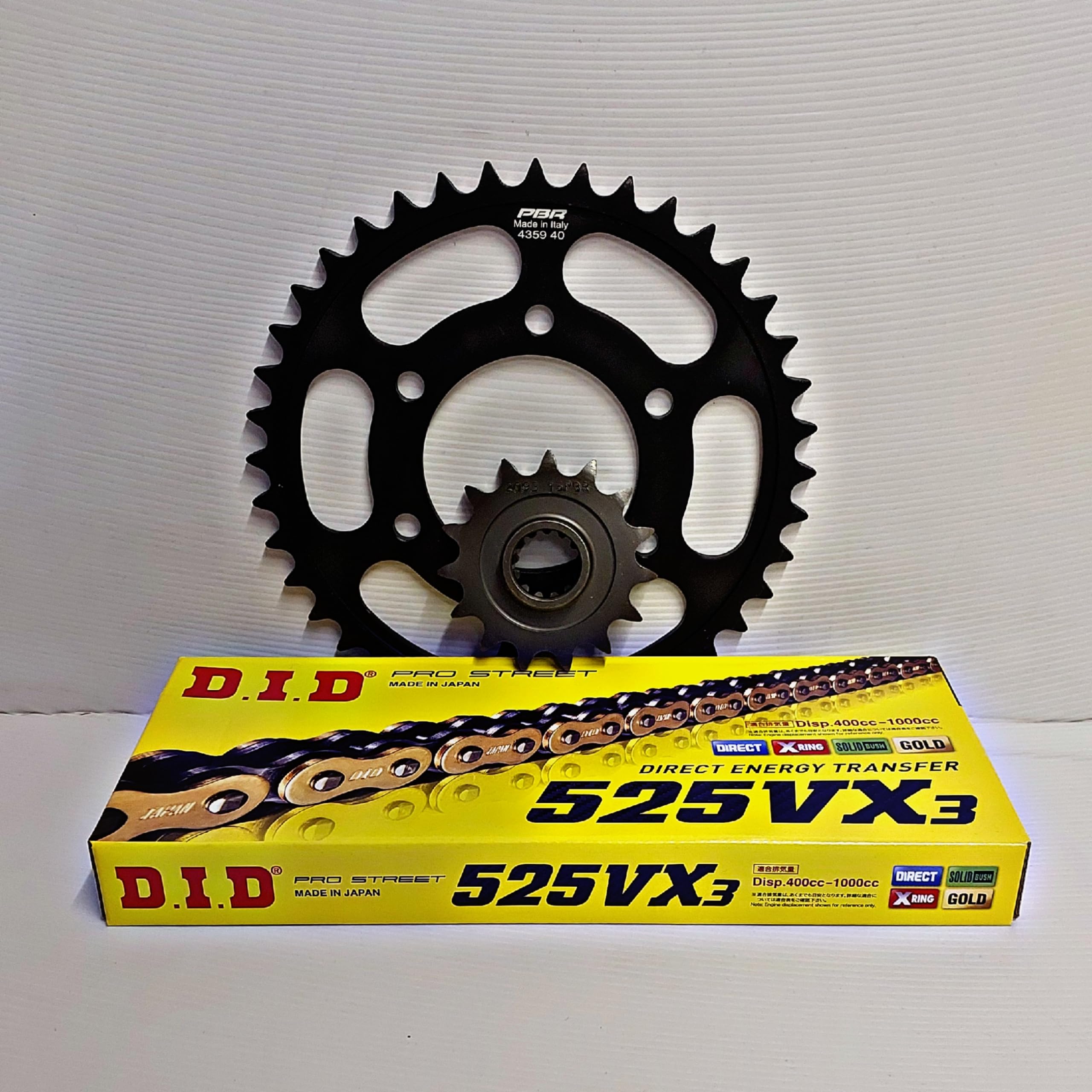Chain & Sprocket set upgrade Kawasaki ZX6R 98-02 : Amazon.co.za